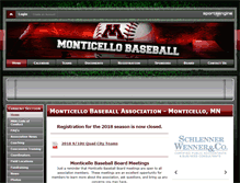 Tablet Screenshot of montibaseball.com